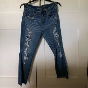 american eagle artist crop jeans